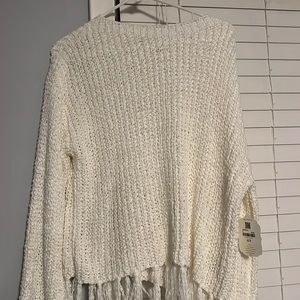 Altar’d state white fringe sweater